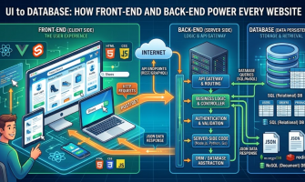 UI to Database: How Front-End and Back-End Power Every Website