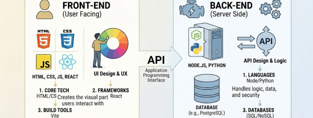 Building the Web: A Complete Front-End & Back-End Developer Roadmap
