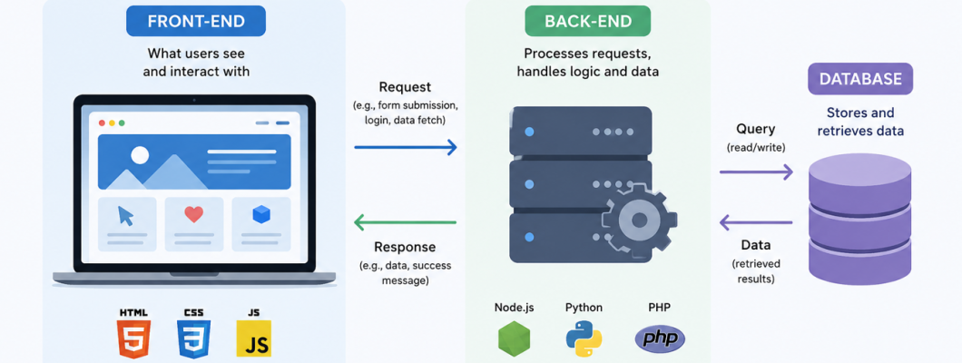 How Front-End and Back-End Work Together to Build Modern Websites
