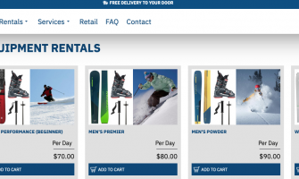 Ski Valet Park City Website Design & Description
